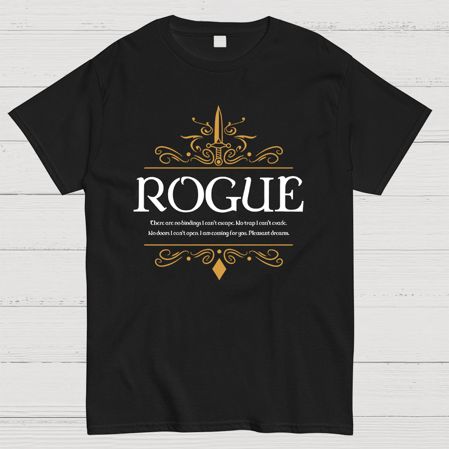 WoW Dungeons Crawler and Dragons Slayer Geeky T-Shirt