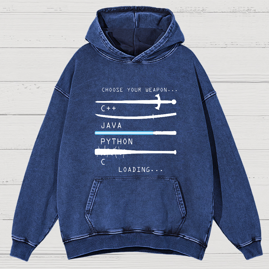 Choose Your Weapon Vintage Distressed Hoodie