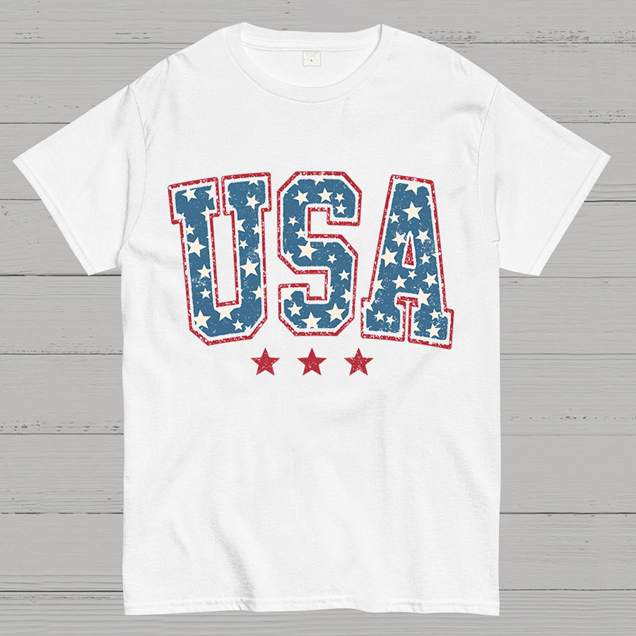 USA  Stars and Stripes Geeky T-Shirt