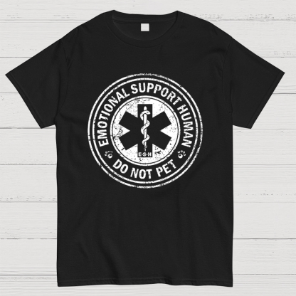 Emotional Support Human Nerd T-Shirt