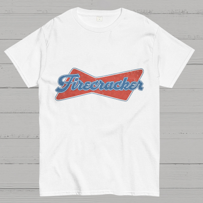 Firecracker Retro 4th july ndependence Day Geeky T-Shirt