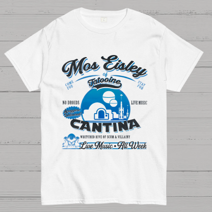 Mos Eisley Cantina Tatooine Graphic Star Wars Print T-Shirt