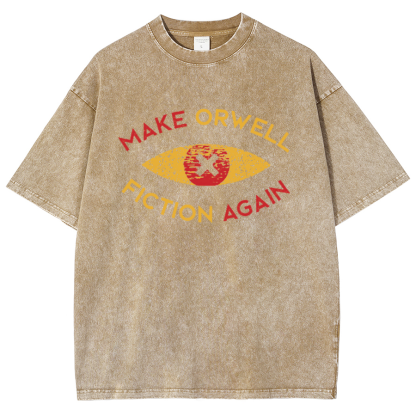 Make Orwell fiction again Vintage Distressed T-shirt
