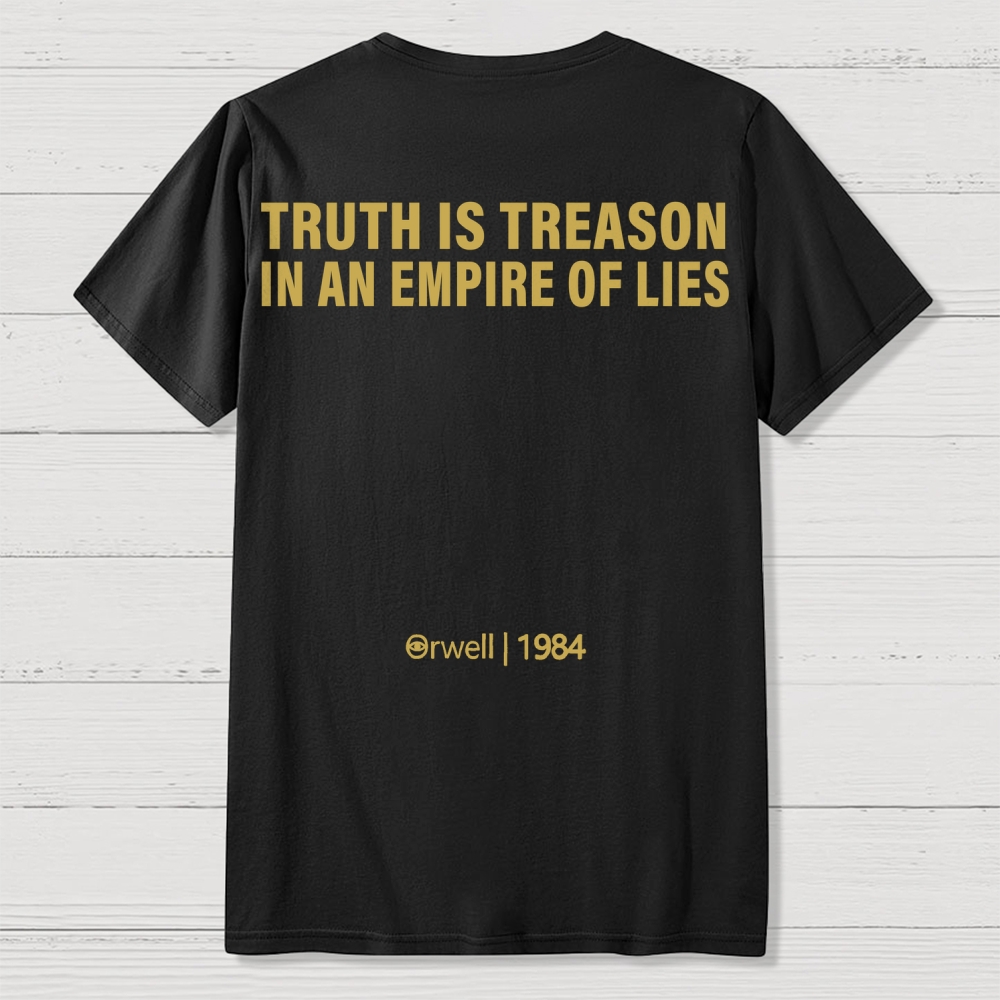1984 Orwell Front And Back Printing Geek T-Shirt