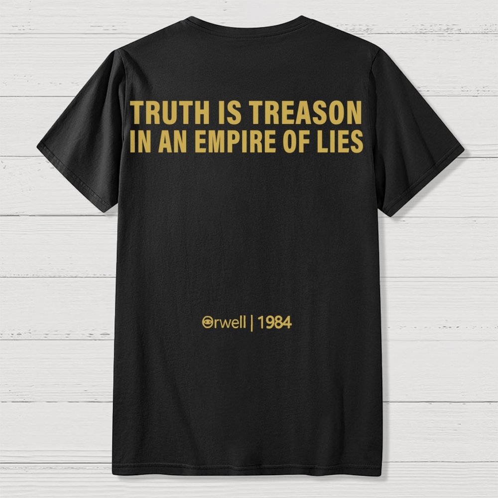 1984 Orwell Front And Back Printing Geek T-Shirt