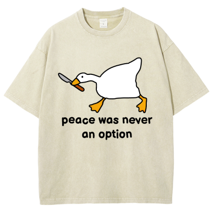 Peace Was Never An Option Vintage Distressed T-shirt