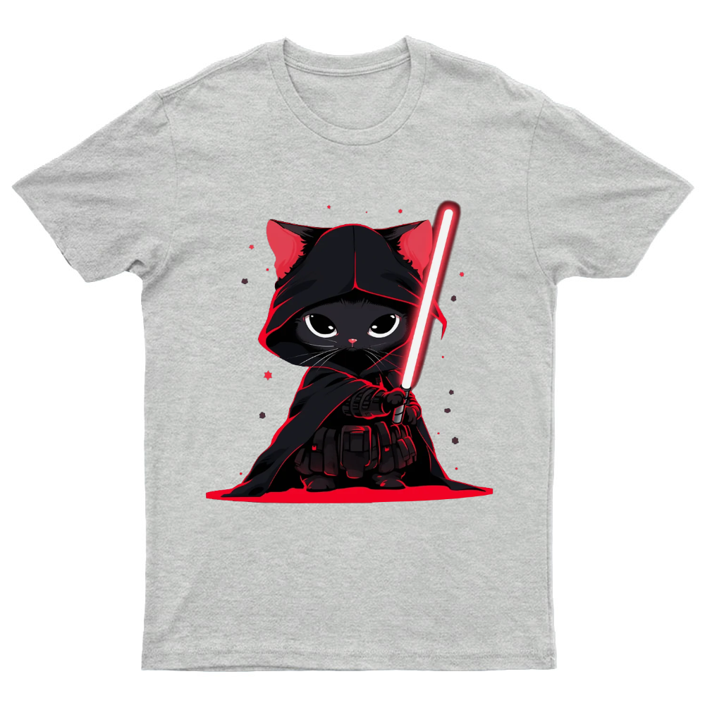 Cat Vader Embrace the Feline Dark Side! Nerdy T-Shirt