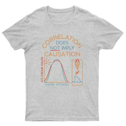 Correlation Does Not Imply Cauisation Geeky T-Shirt