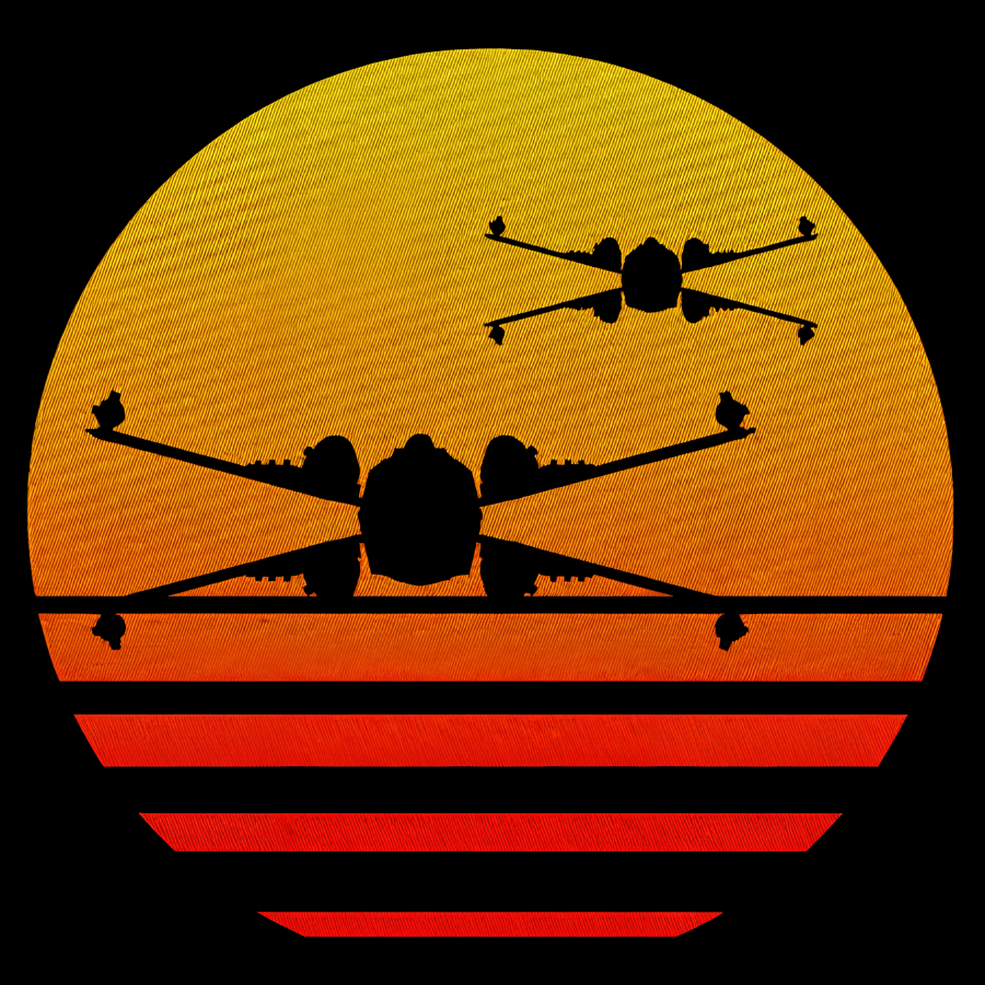 Sunset X-Wing Starfighter Geek Cotton Hoodie