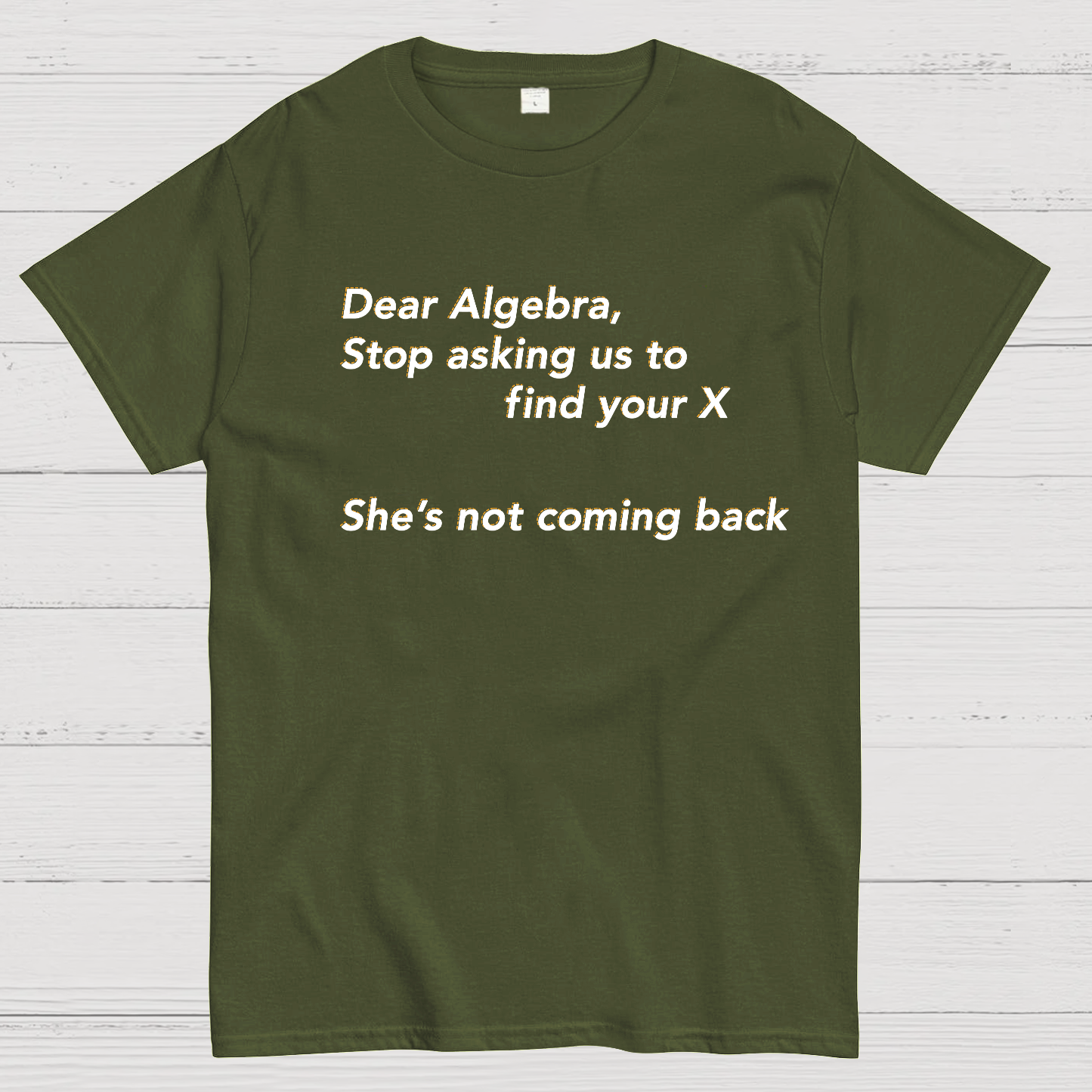 Dear Algebra, Stop Asking Us To Find Your X-1 Geeky T-Shirt