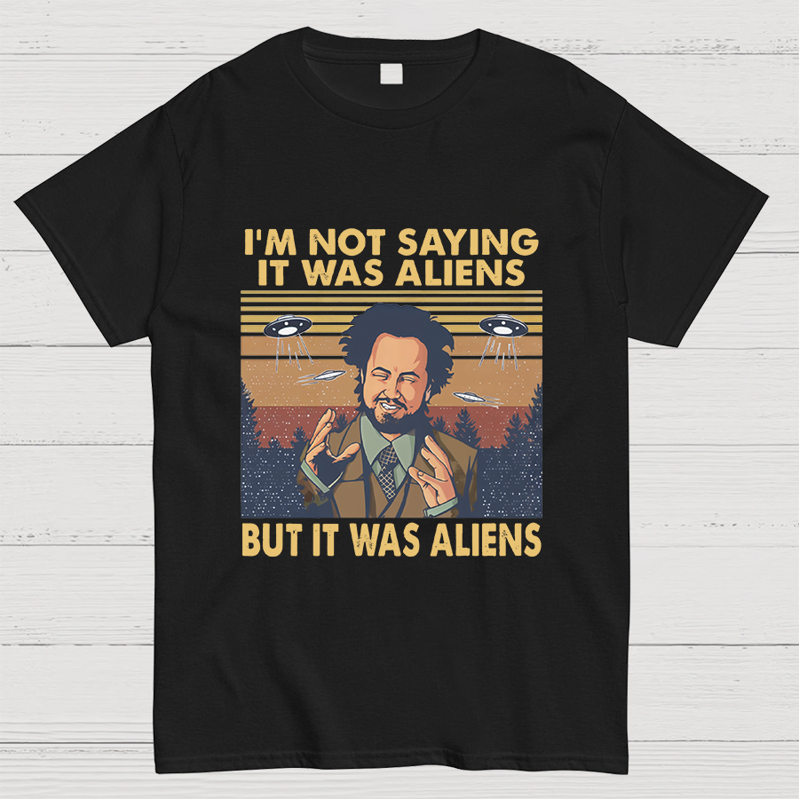 Giorgio Tsoukalos Aliens It Was Aliens Geeky T-Shirt