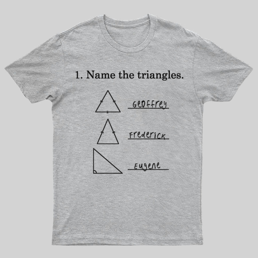 Triangular naming Math Funny Nerd T-Shirt