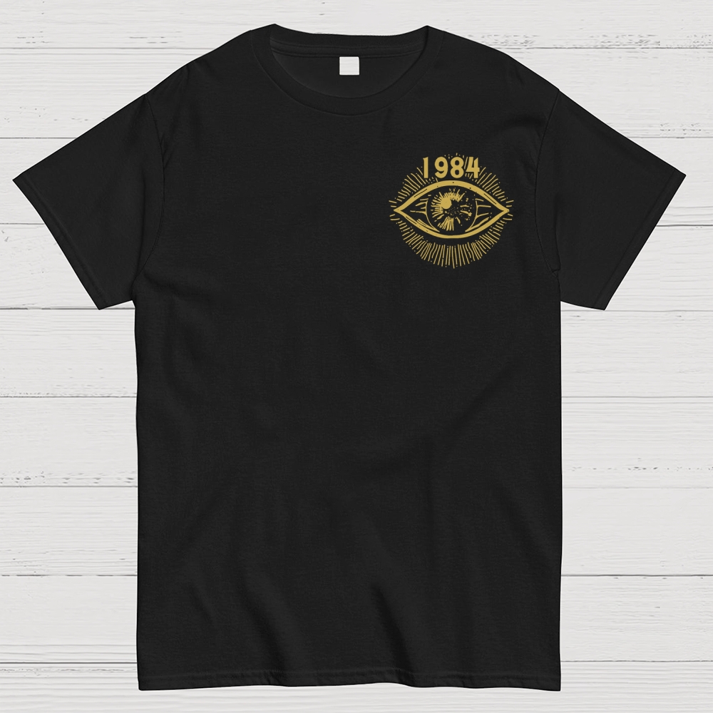 1984 Orwell Front And Back Printing Geek T-Shirt
