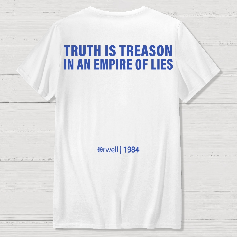 1984 Orwell Front And Back Printing Geek T-Shirt