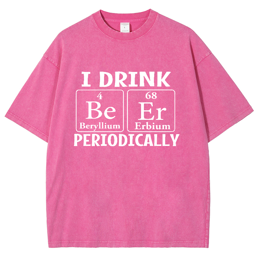I Drink Beer Periodically Vintage Distressed T-shirt