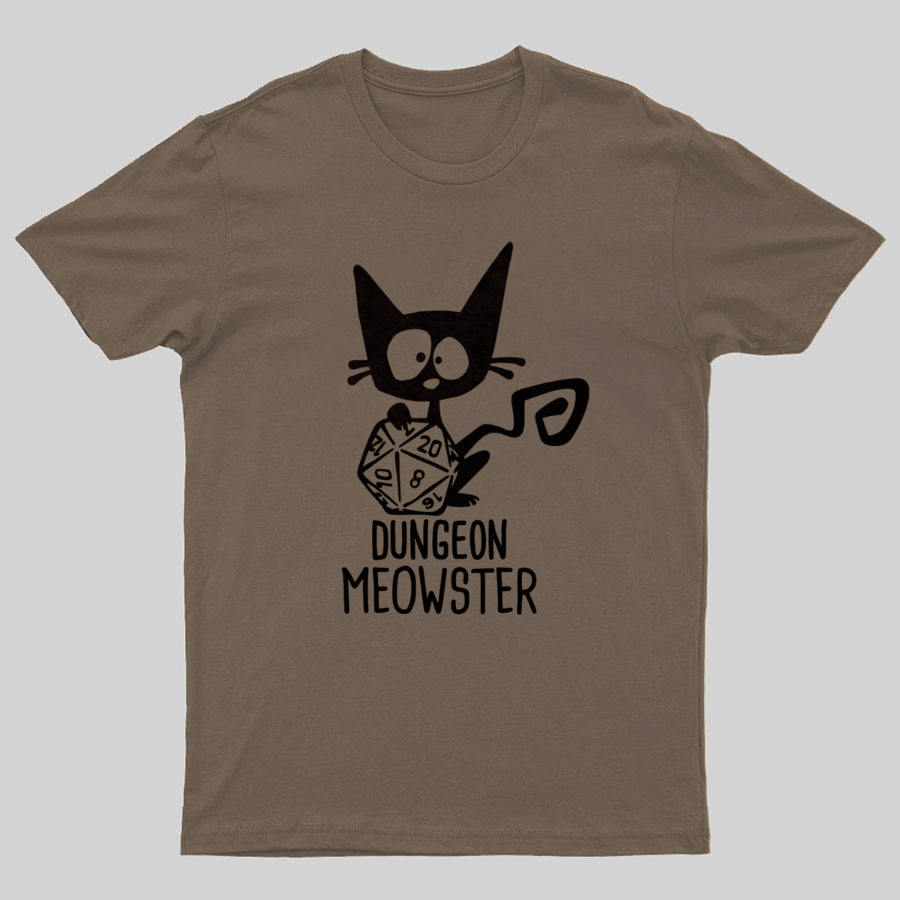 Dungeon Meowster Funny Unisex Gamer T-Shirt