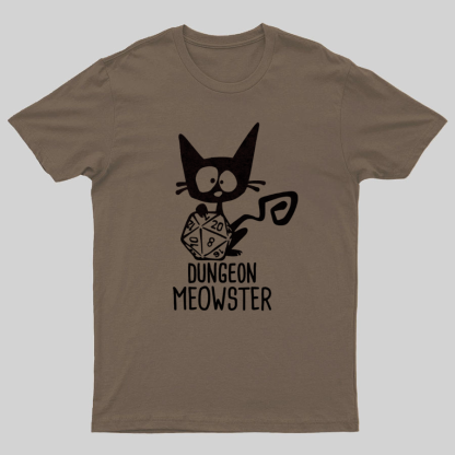 Dungeon Meowster Funny Unisex Gamer T-Shirt