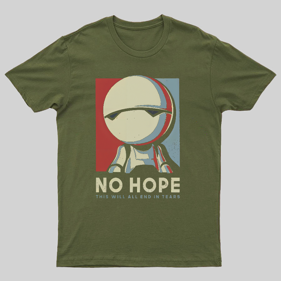 No Hope Marvin Robot Geeky T-Shirt