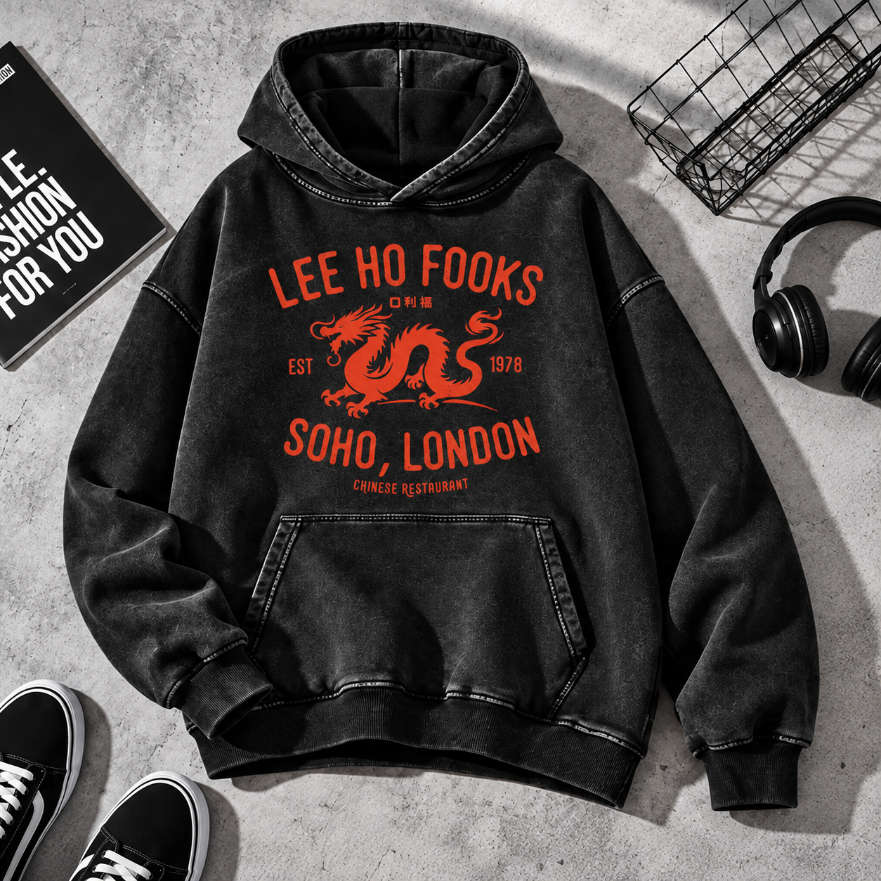 Lee Ho Fooks Vintage Distressed Hoodie