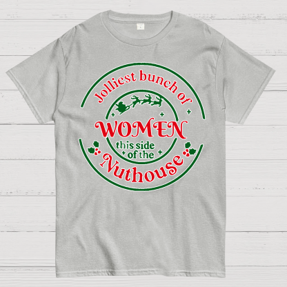 Jolliest Bunch of Women Christmas Geek T-Shirt