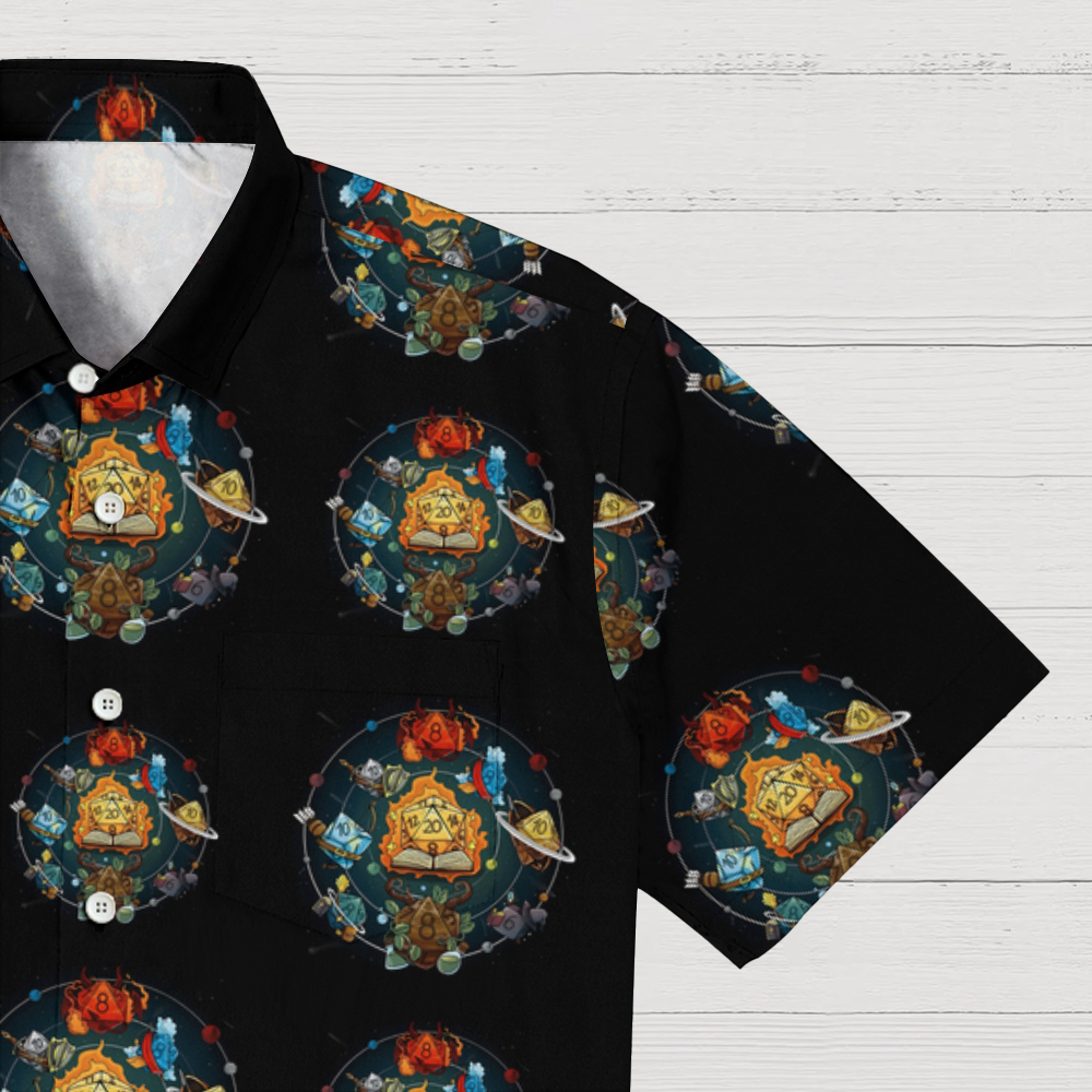 Dungeons and Dragons Dice Geeky Shirt