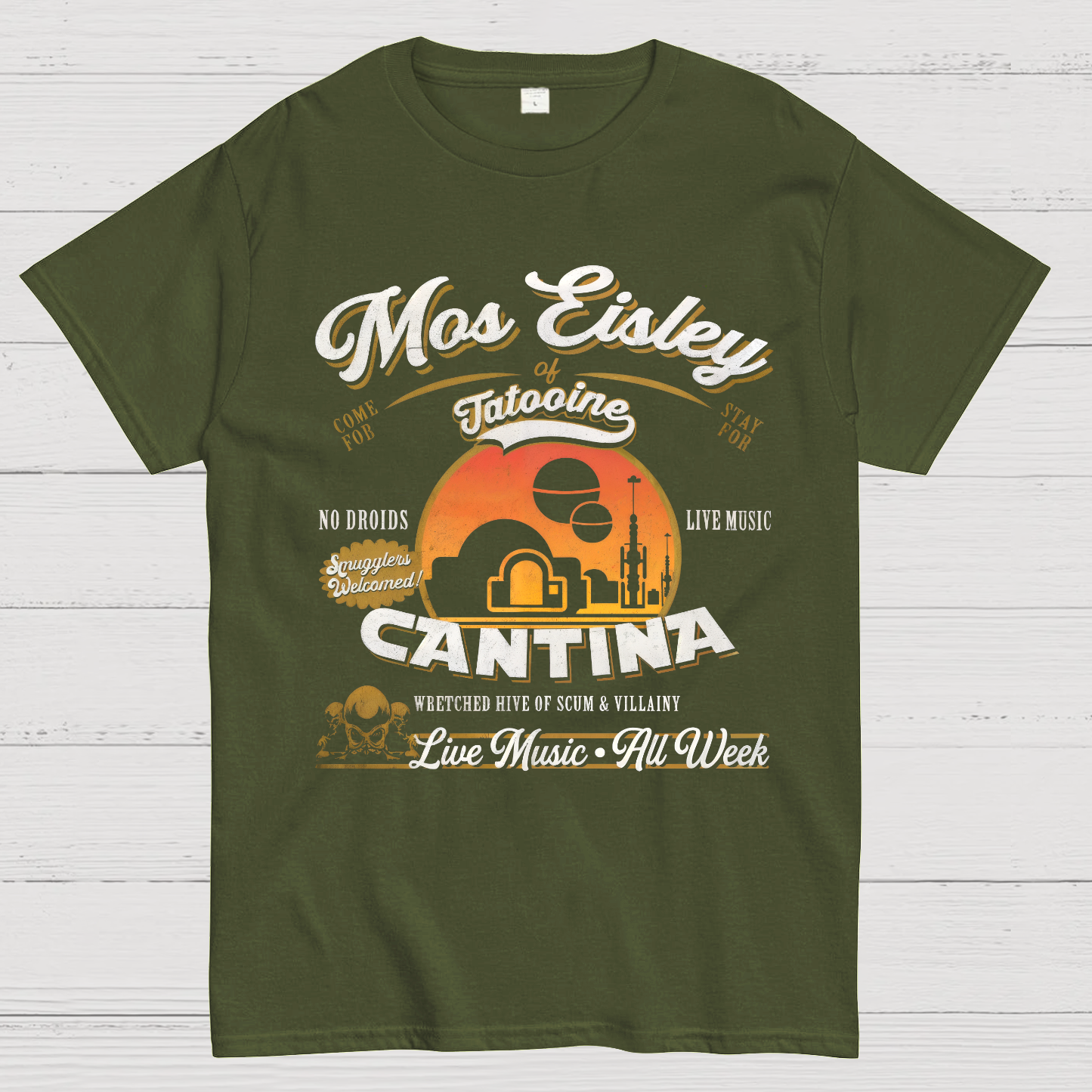 Mos Eisley Cantina Tatooine Graphic Star Wars Print T-Shirt