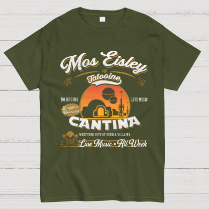 Mos Eisley Cantina Tatooine Graphic Star Wars Print T-Shirt
