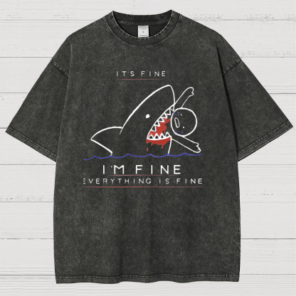 I'M Fine Vintage Distressed T-shirt