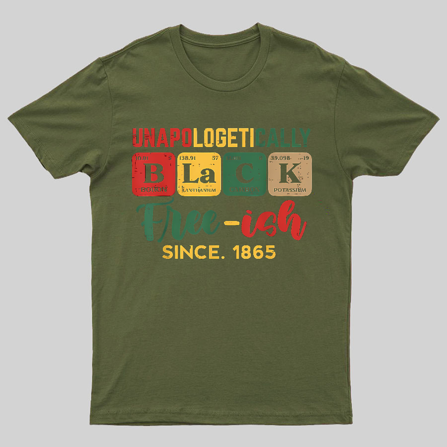 Unapologetically Black Periodic Geeky T-Shirt