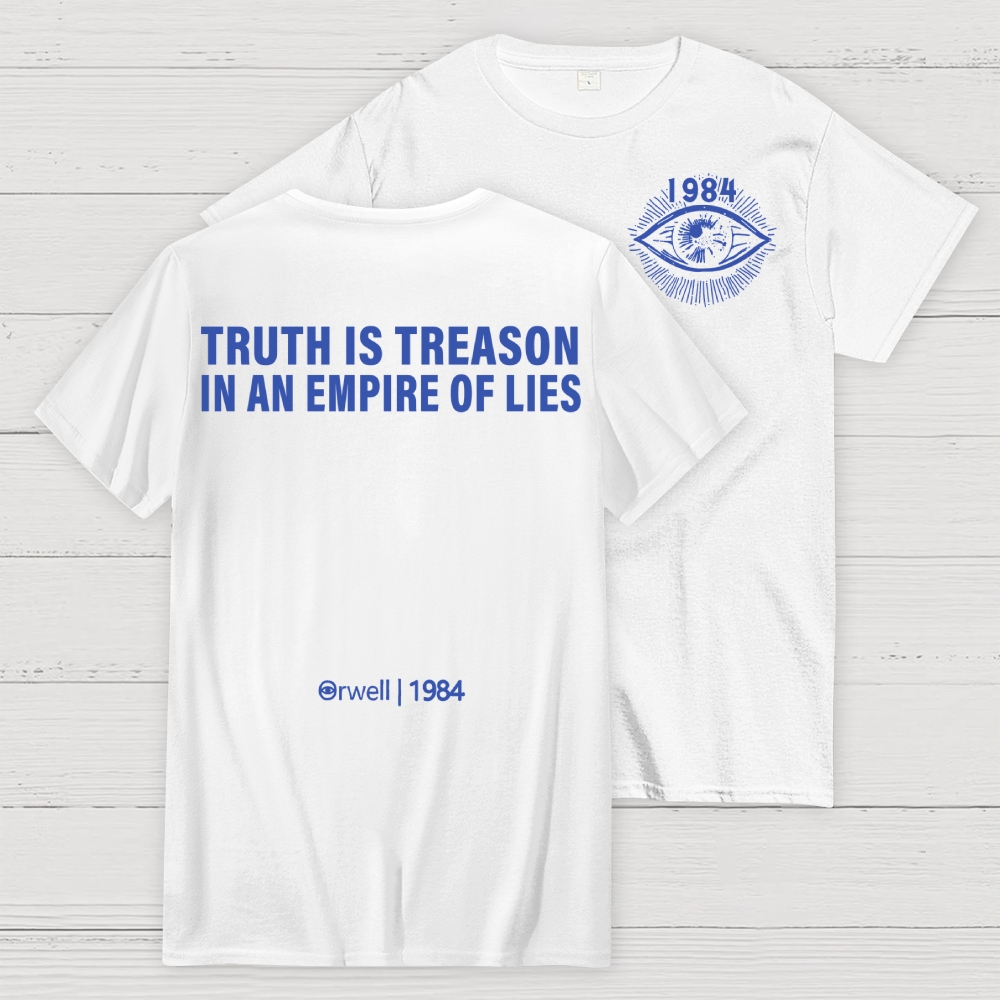 1984 Orwell Front And Back Printing Geek T-Shirt
