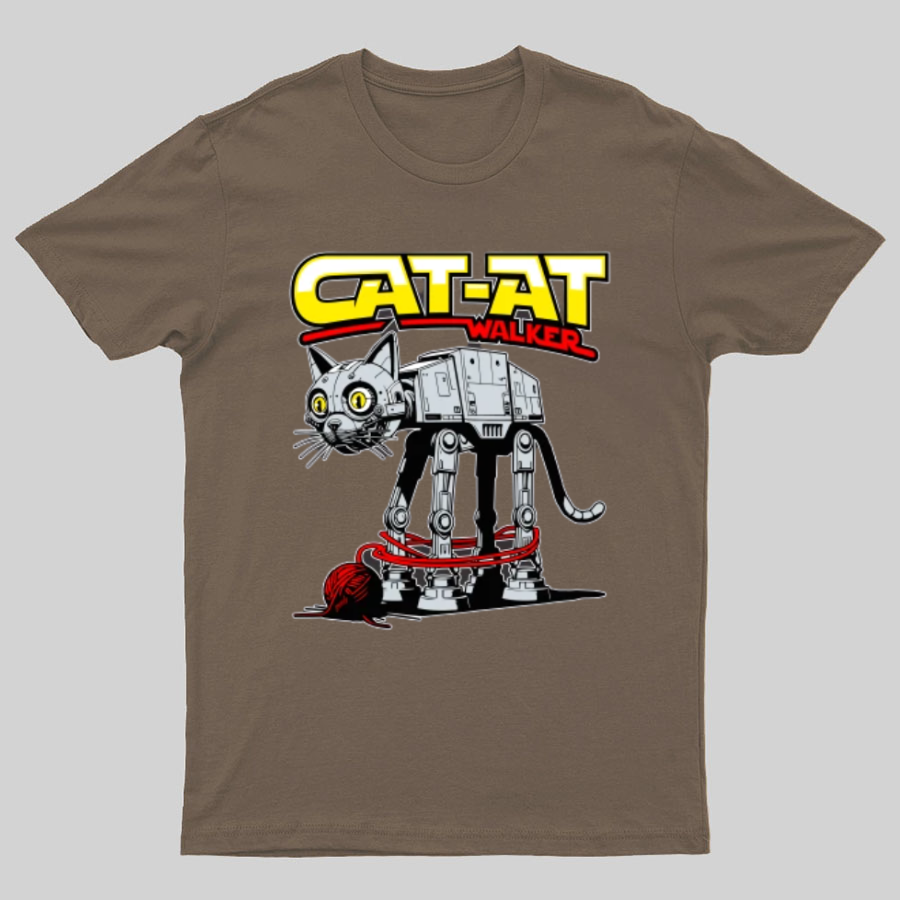 Funny Cat-at Walker， Cat Geeky T-Shirt