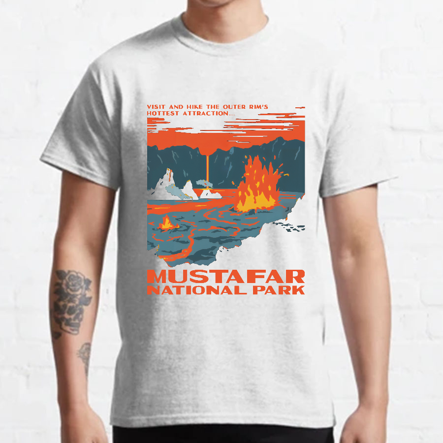 Mustafar National Park Nerdy T-Shirt