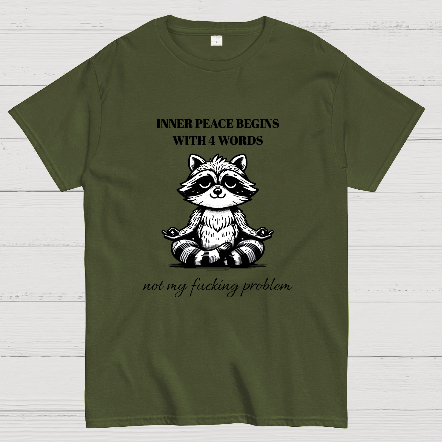 Inner Peace Begins With Four Words , Funny Nerdy T-Shirt