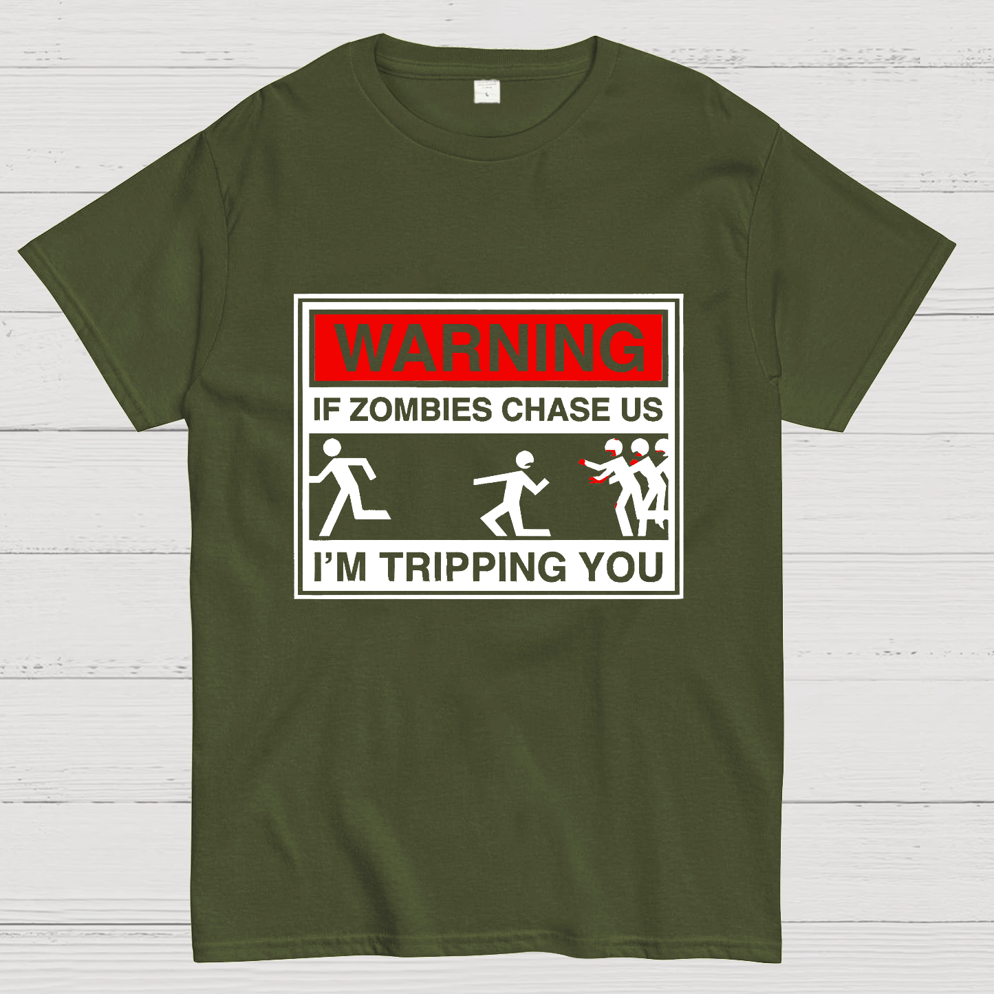 If Zombies Chase Us Geeky T-Shirt