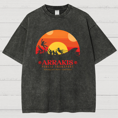 Arrakis Getting You There Sometimes Vintage Distressed T-shirt