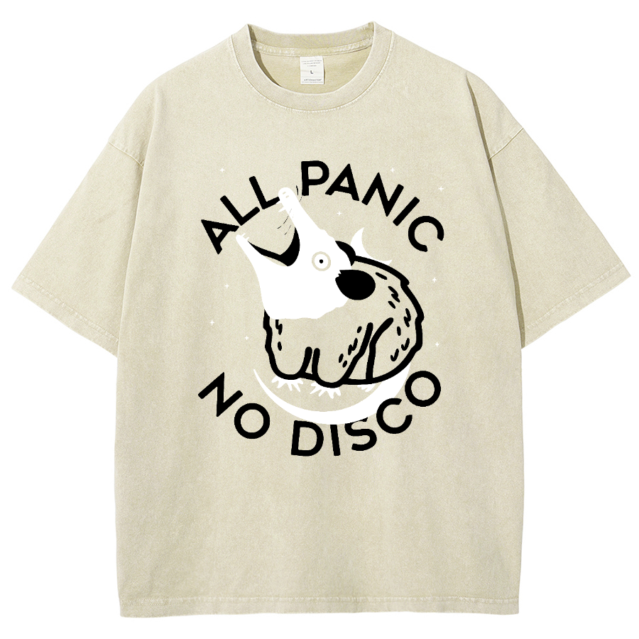 All Panic No Dico Vintage Distressed Tee