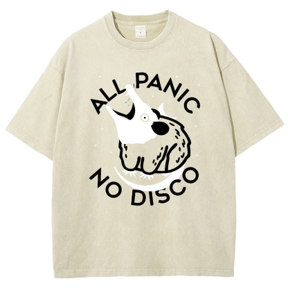 All Panic No Dico Vintage Distressed Tee