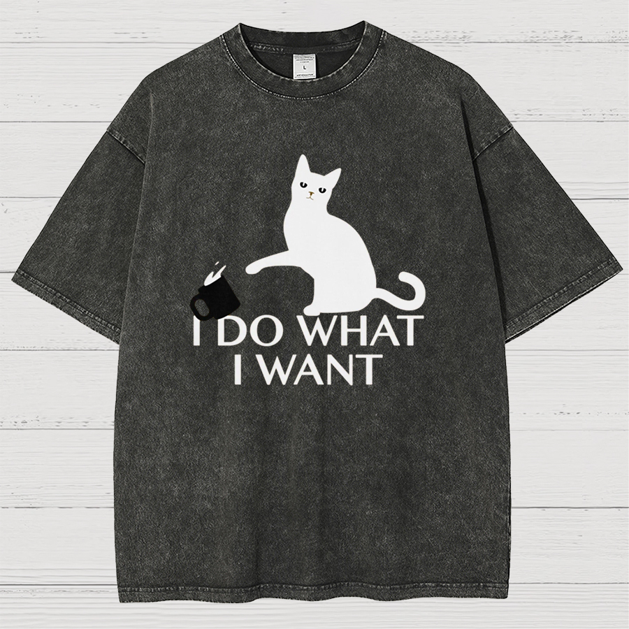 I Do What I Want Vintage Distressed T-shirt
