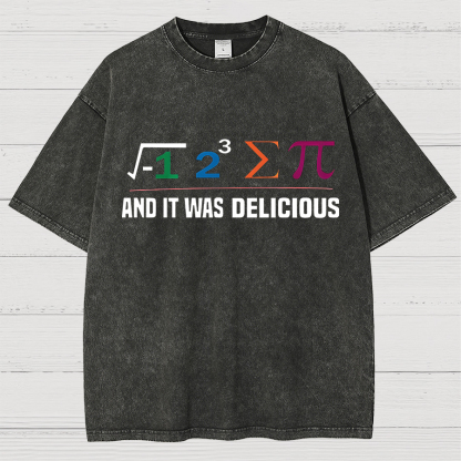 I Ate Some Pie And It Was Delicious I Ate Some Pi Math Vintage Distressed T-shirt
