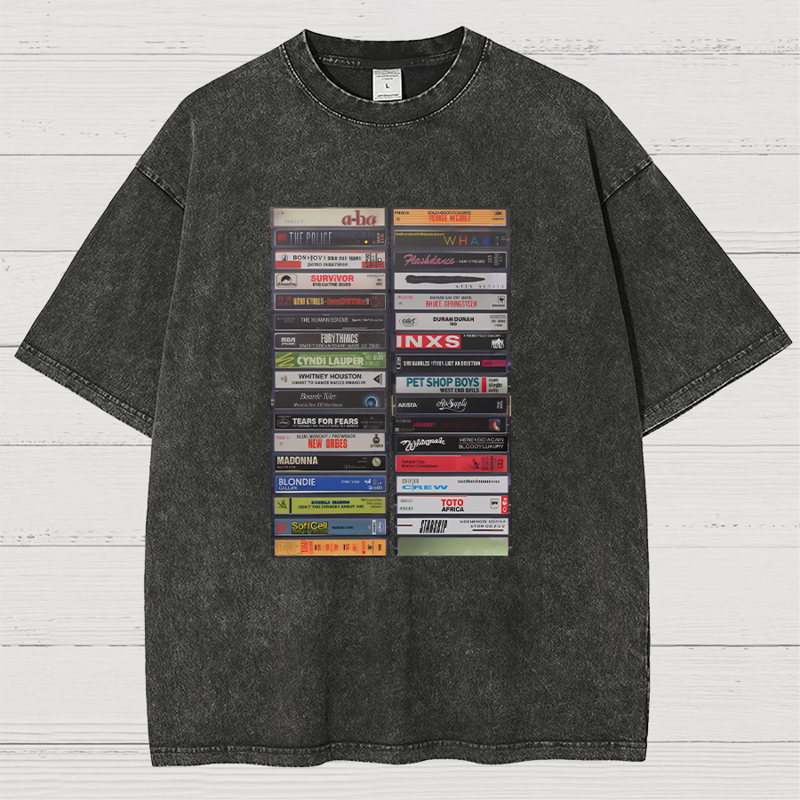 Classic Cassette Tape Vintage Distressed T-shirt