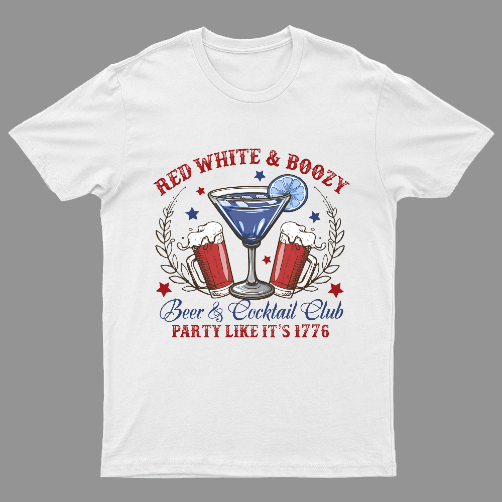 4th of July Social Club  America Nerdy T-Shirt