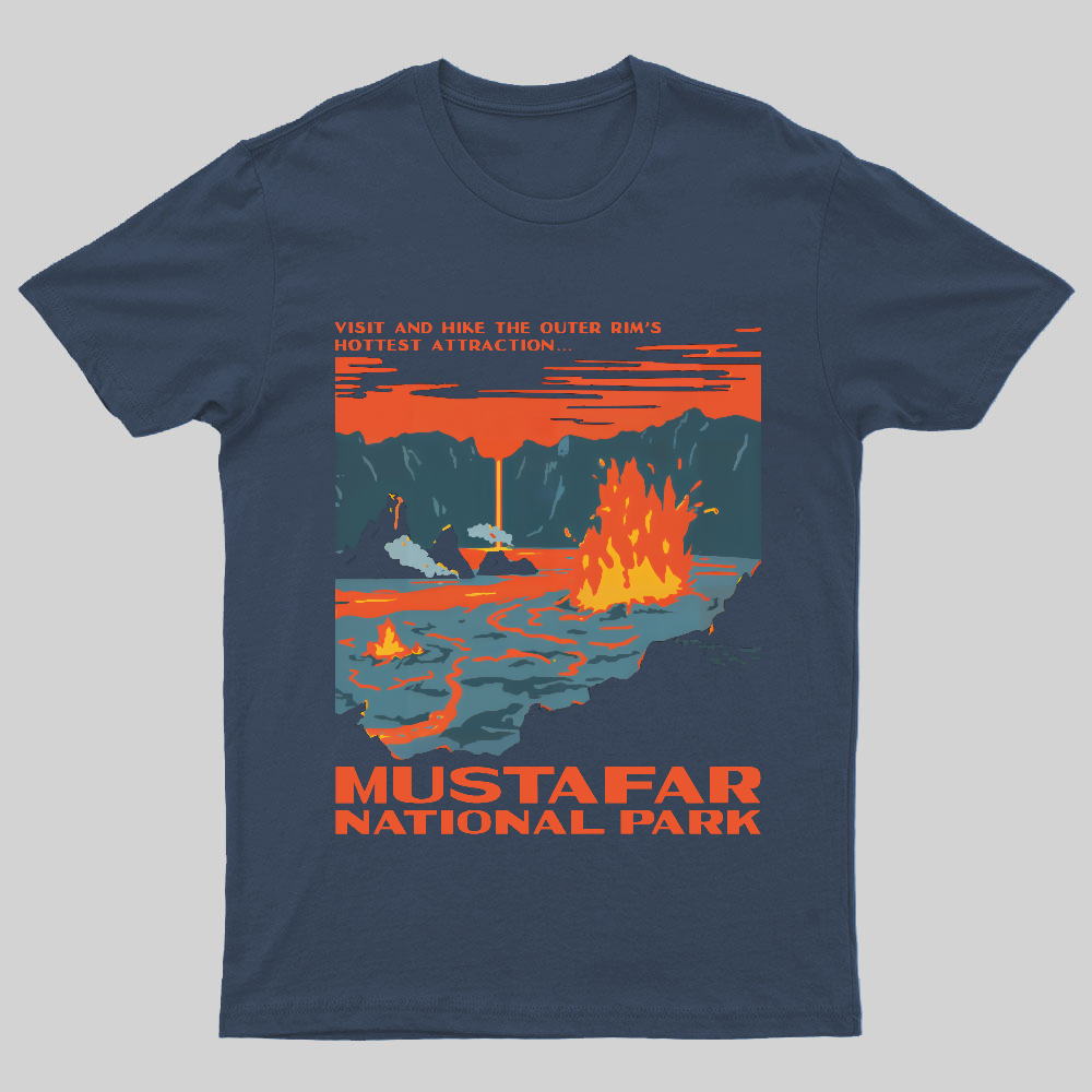 Mustafar National Park Nerdy T-Shirt