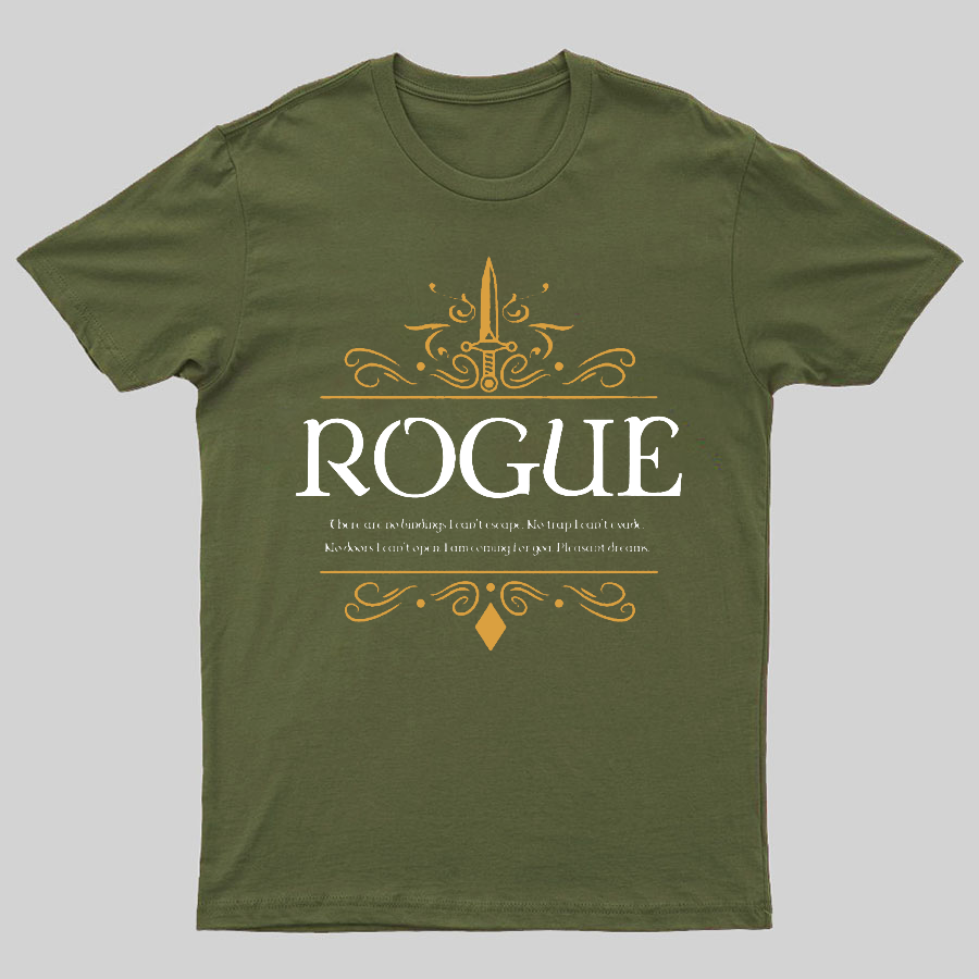 WoW Dungeons Crawler and Dragons Slayer Geeky T-Shirt