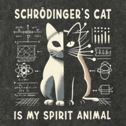 Schrodinger's Сat Science Vintage Distressed T-shirt