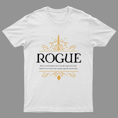 WoW Dungeons Crawler and Dragons Slayer Geeky T-Shirt