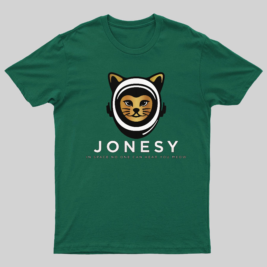Jonesy In Space No One Can Hear You Meow Geeky T-Shirt