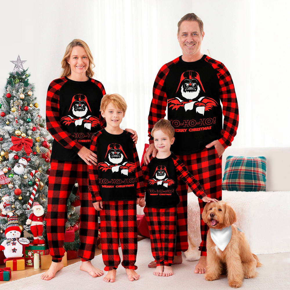HO-HO-HO Star Wars Family Christmas Pajamas Set