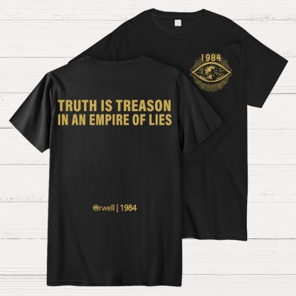 1984 Orwell Front And Back Printing Geek T-Shirt