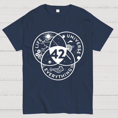 42 Answer To Life The Universe Geeky T-Shirt