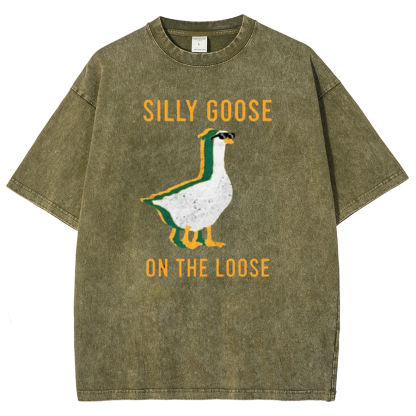 Silly Goose On The Loose Vintage Distressed T-shirt